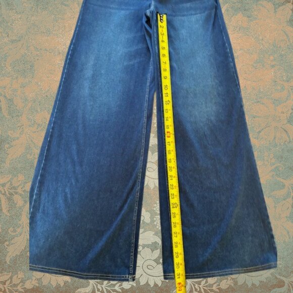 Halara Women's Elastic Waist Wide Leg Jeans Size M - Picture 6 of 8